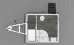 Affordable Functional and customizable Mobile single shower Trailer Outdoor