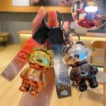 Easy Carrying Toys Keychain Metal Mini Bear Keychain With Light Fashion Compact
