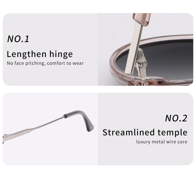 Acetate Frame Round Reading Sunglasses UV Protection OEM With Spring Hinge