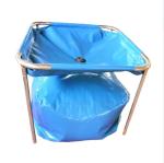 2500L PVC Tarpaulin Water Tank Foldable Steel Frame Rainwater Collect