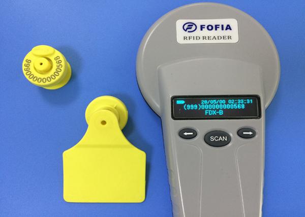 RFID Animal Electronic Ear Tags For Livestock Identification , 134.2khz