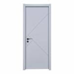 Modern Style White Oak Exterior Door 40mm Thick For Apartment Villa Hotel