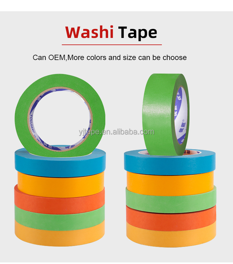YOUJIANG Automotive Masking Tape For Painting And Aluminum Boat With Rubber Adhesive