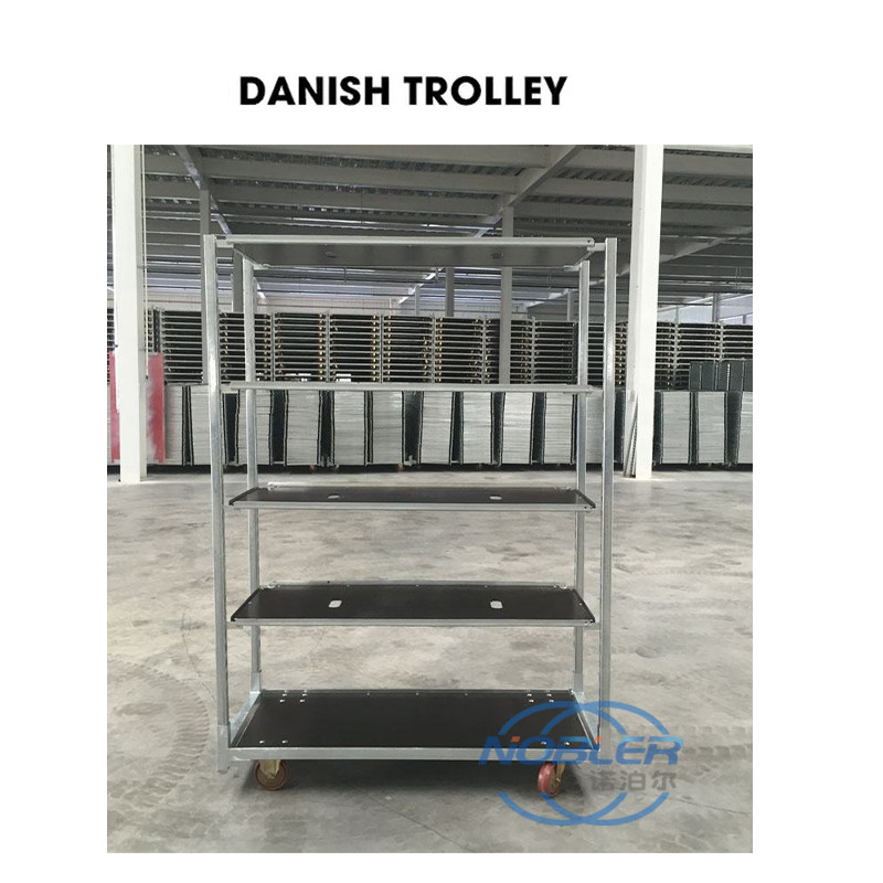 Easy Assemble Durable Dutch Flower Trolley For Greenhouse