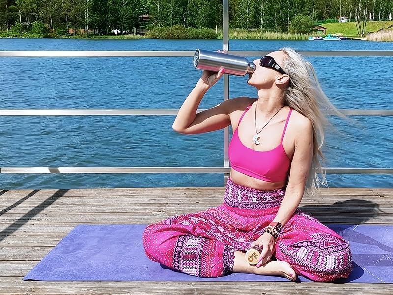 17 Oz Stainless Steel Sports Water Bottle Insulated Reusable Water Bottles With Handle Metal Bottle For Hikers Gift