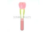 Cute Pink Heart Shape Powder / Blush Makeup Brush With Nature Goat Hair