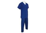 Fashion Navy Short Sleeve Mens Fitted Scrubs , Safety Workwear Clothing Anti