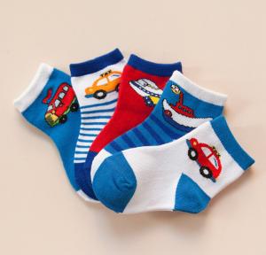 Wholesale Jacquard Car Logo Kids Pop Socks , Cartoon Kids Winter Socks Customized Size from china suppliers