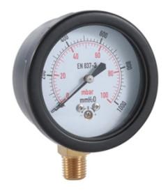 Wholesale 4&quot; Low Pressure Gauge Capsule Type Lower Connection 0-1 Psi 2 Psi from china suppliers