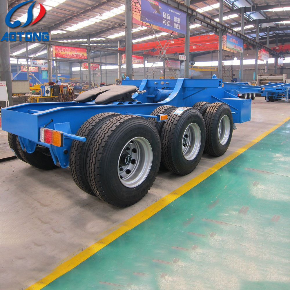 Leaf Spring Suspension 40ft/45ft Flatbed Semi Trailer for Easy Loading and Unloading