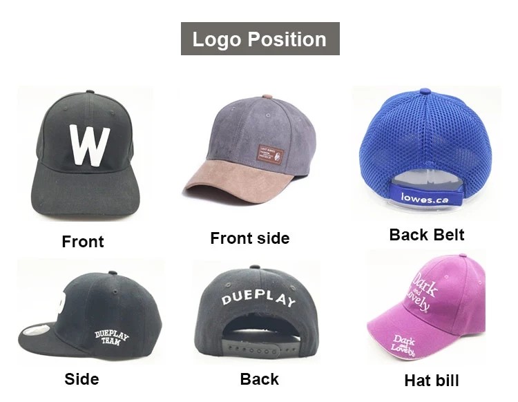 Embroidered Plain Blank 60CM 6 Panel Trucker Mesh Hat