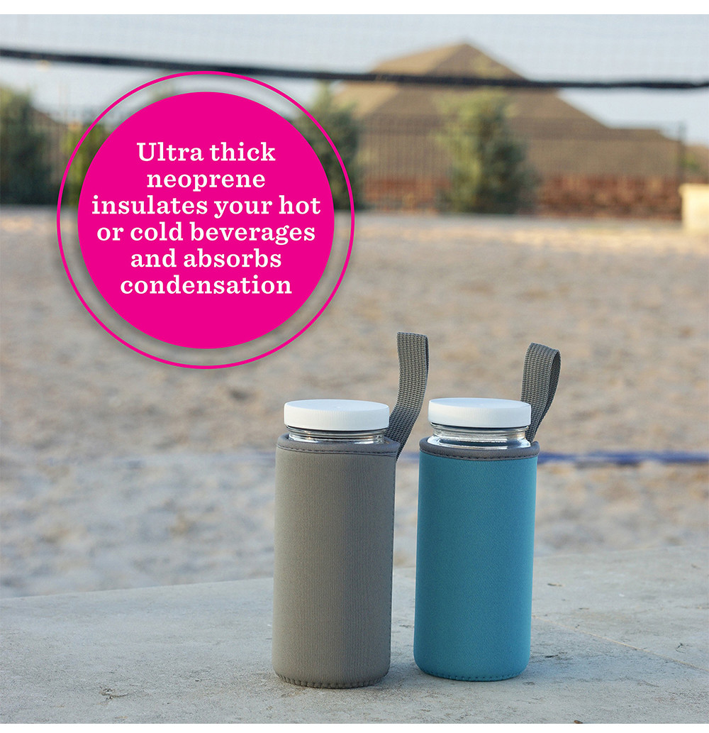 Vibrant Color 16 17 18 Oz Insulated Neoprene Bottle Sleeve