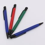 Office School Stationery Metal Bevel Top Pressing Ballpoint Pen With Logo