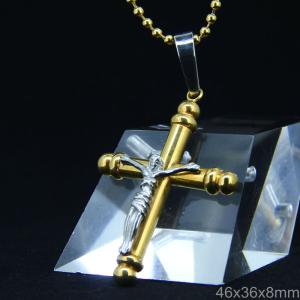 Wholesale Fashion Stainless Steel Jesus Gothic Christian Worship Favorite Necklace Pendant LPJ52-2 from china suppliers