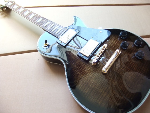 Custom LP Custom Electric Guitar Hollow body In Amber Maroon
