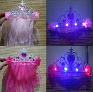 Wholesale Children's crown veil garland, Korean bridal headdress, shawl wedding bridal hat, hot toys wholesale from china suppliers