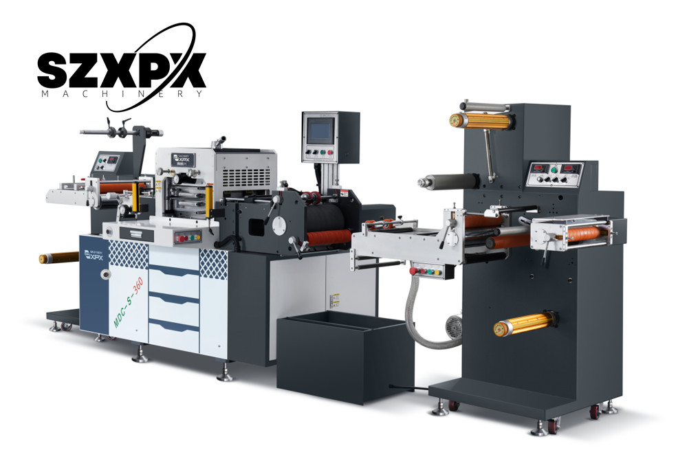 PLC Controlled Barcode Label Die Cutting Machine High Accuracy For Adhesive Sticker Label