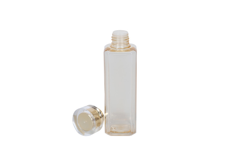 30ml 180ml PETG Makeup Remover Bottle Square Right Angle