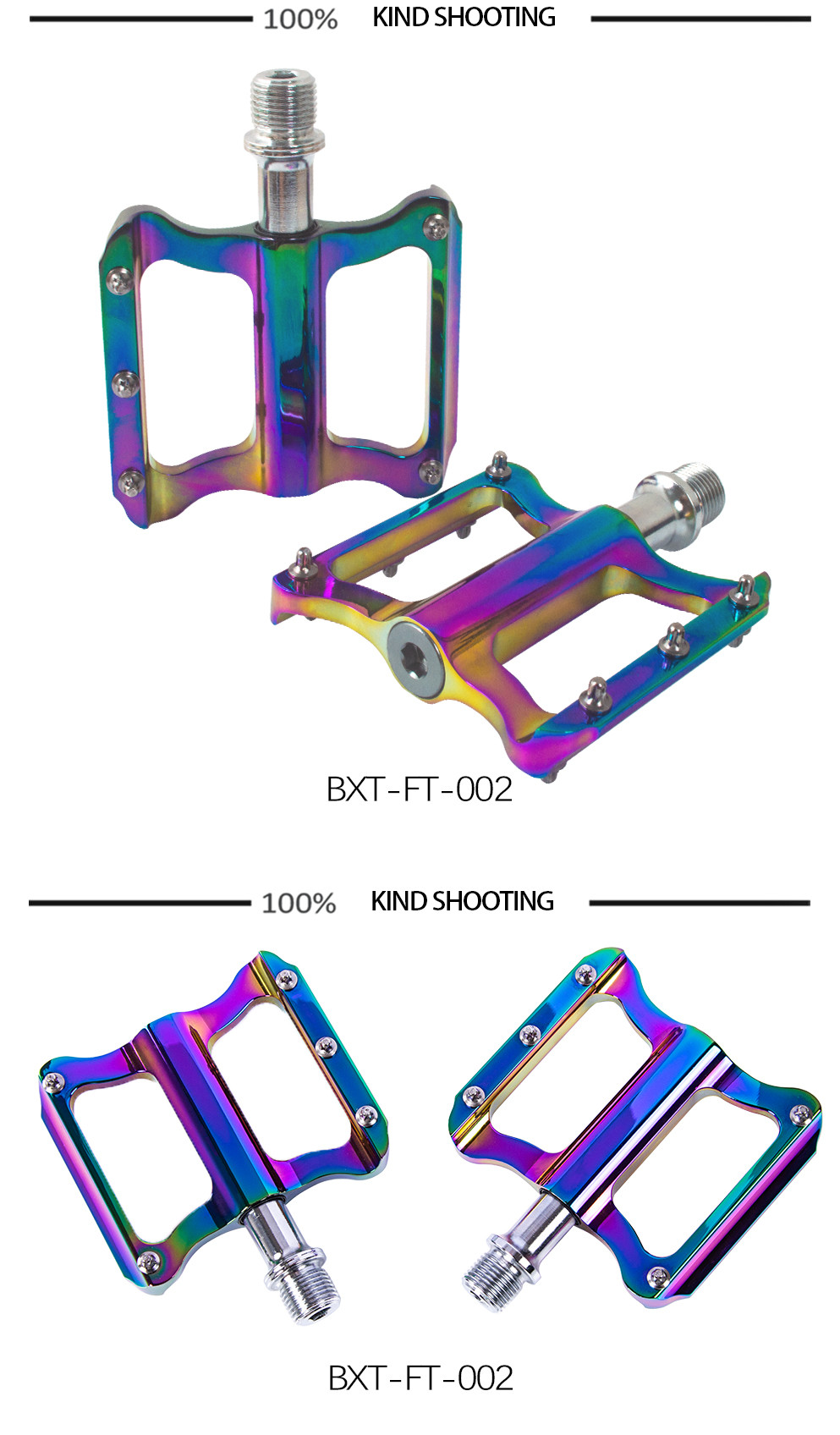 Aluminum Alloy Mountain Road Bicycle Pedal Multicolor