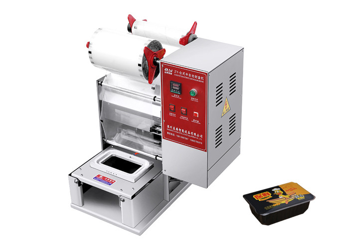 SUS304 Table Top Tray Sealing Machine Roll Film for tray and bowl