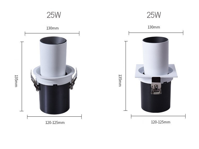 Residential Telescopic Ceiling Light Indoor Work Light 1200LM For Living Room