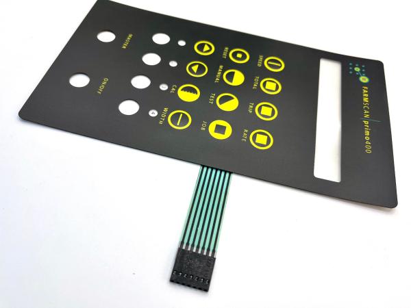 Pocket Layered Graphic LCD Printing Membrane Keypad Suppliers Foil For Medical