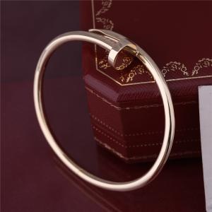 Wholesale Real Gold JUSTE UN CLOU BRACELET YELLOW GOLD Thick Model Nail Bangle B6048217 from china suppliers