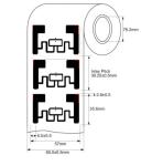 Antenna Size Apparel Tag RFID UHF Label 54×34mm Small RFID Tags