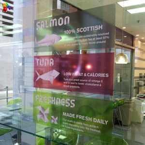 Wholesale Ultra transparent window sticker 120mic Self Adhesive Vinyl Sticker from china suppliers