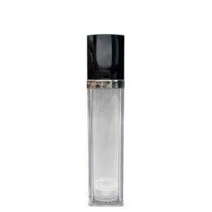 Wholesale Square Cosmetic Airless Pump Bottles 30ml Double Wall Aluminum from china suppliers