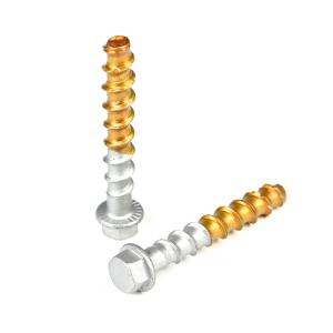 Wholesale Customized Support Bimetal 304 Hex Washer Concrete Screw 3/8''X4 from china suppliers