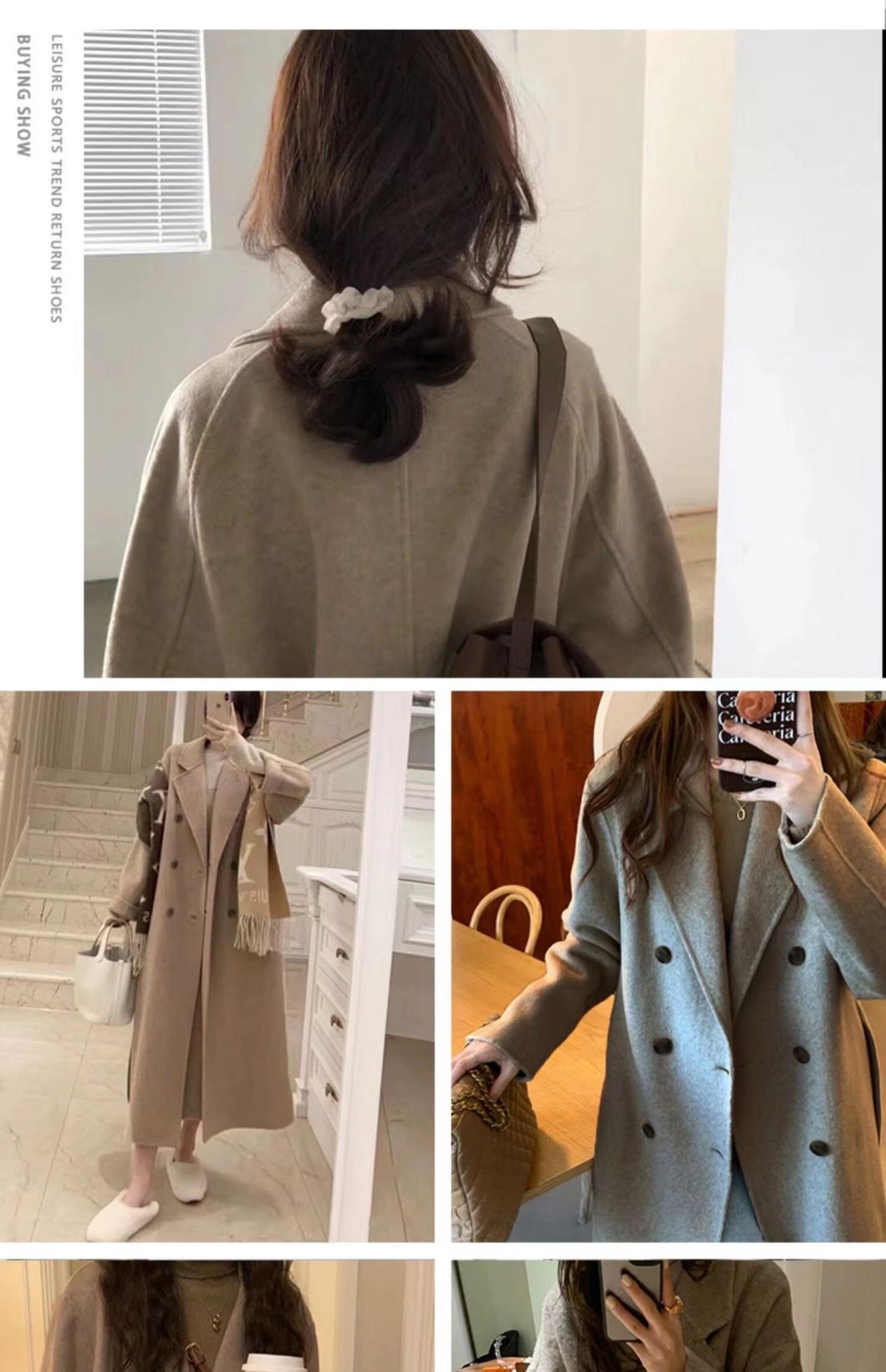 Fall and Winter Woman&prime;s Coats Ladies Jackets Woolen Solid Turn Down Collar Long Coats for Woman
