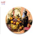 Modern Design Needle Display Tempered Glass Living Room Clock for Wall
