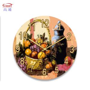 Wholesale Modern Design Needle Display Tempered Glass Living Room Clock for Wall Decoration from china suppliers