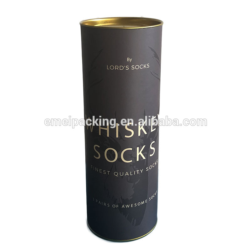 CMYK Color 160mm Length Push Up Cardboard Tubes For Socks