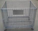 Professional Mesh Storage Cage , Wire Mesh Pallet Cages Hot - Dip Galvanized