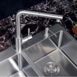 360 Degree Swivel Kitchen Sink Faucets Brass Brush Plated Finishing