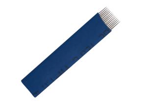 Wholesale Blue 14Pins Flat Permanent Makeup Needles Eyebrow Liner Tattoo Needles from china suppliers
