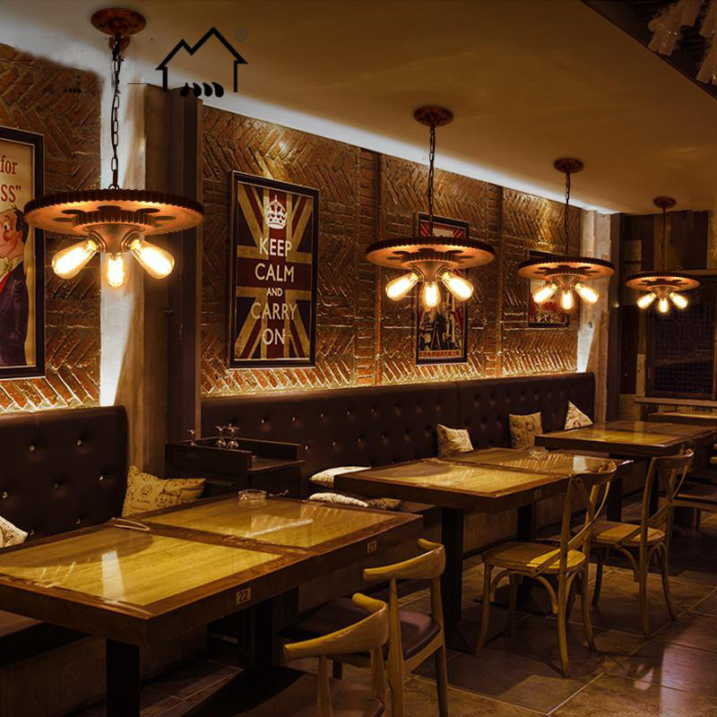 Loft Retro Pendant Lamp Industrial Iron Chandelier Personality UFO Pendant Lamp（WH-VP-245)