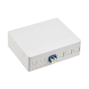 Wholesale SM / MM Fiber Wall Outlet Box 4 Core Outdoor Fiber Termination Box from china suppliers