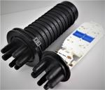 IP 68 Grade Fiber Optic Joint Closure 3 in 3 out 96 Fibers with 6 round ports