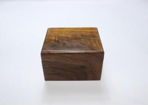 Wholesale Square Dark Color Little Wooden Jewelry Box , Mens Wood Jewelry Box For Gift from china suppliers