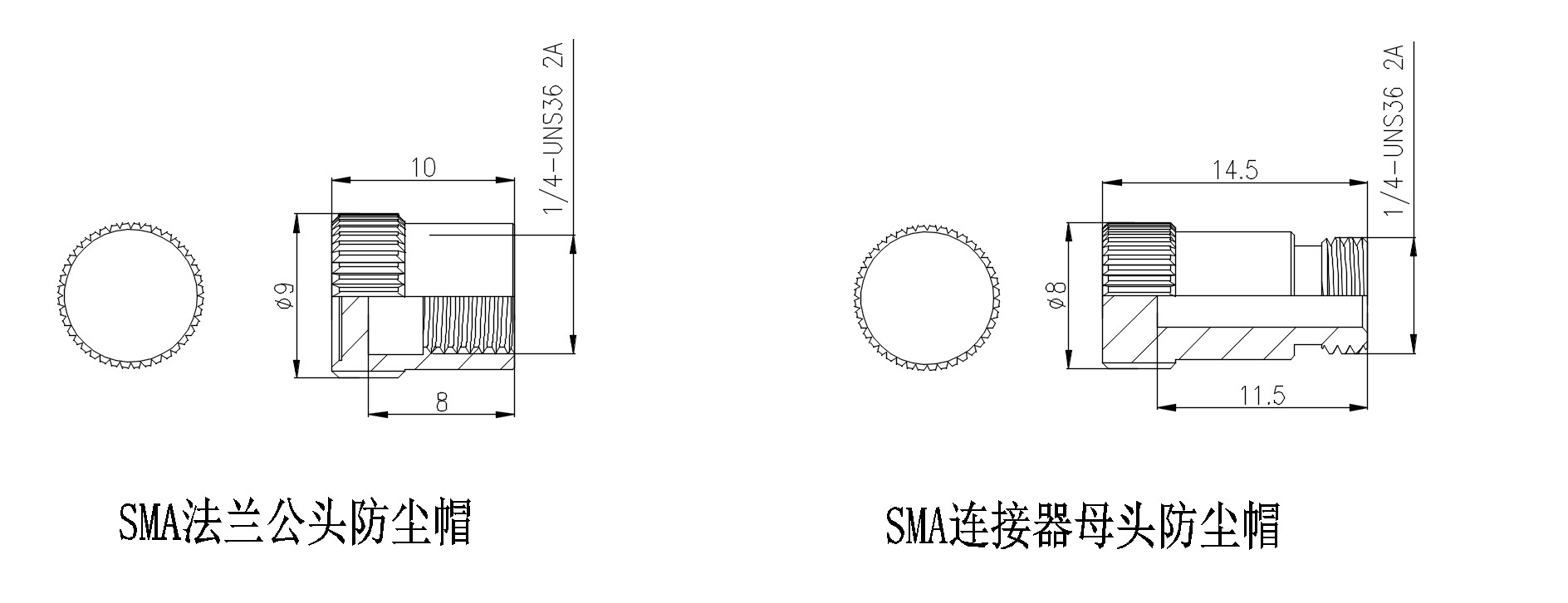 GAPHO SMA905 Fiber Optic Dust Cap Dustproof Male Female Head