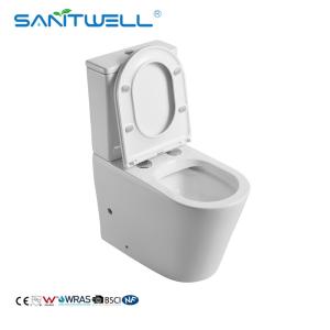 Wholesale Ceramic Hot Sale Floor Standing WC Two Piece Rimless Close Coupled Toilet from china suppliers