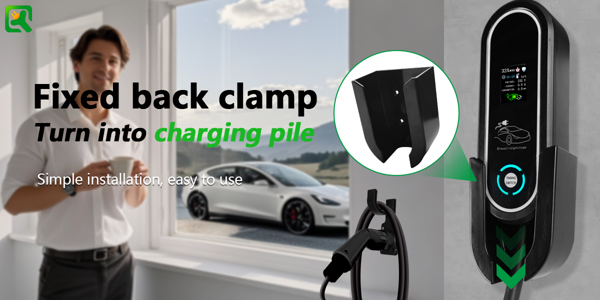 Type2 Portable Charger 22kw 3phase Wallbox 32A AC Home Compatible Single Phase for Electric Vehicle Charging Equipment