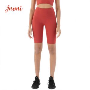 China Ribbed Soft Running Shorts Squatproof High Waist Bike Cycling Shorts on sale