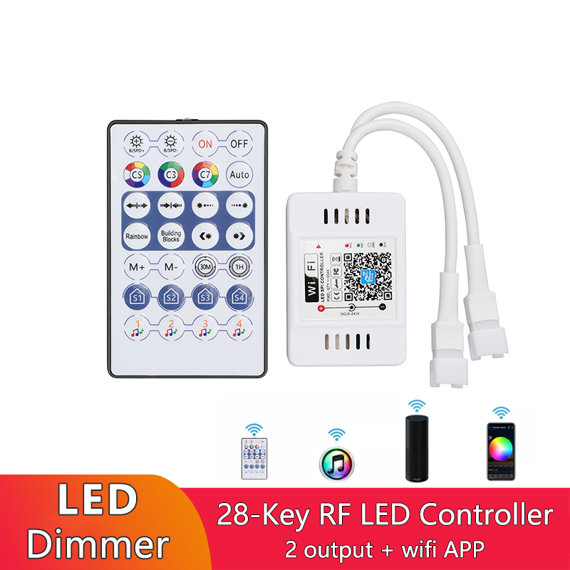 DC 5V Intelligent Magic Color LED Controller Wifi APP Control With 2.4G RF Wireless