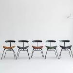 Waterproofing French Style Dining Chairs Faux Leather Metal Dining Chairs