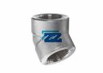 45 Degree 3 / 4 " Class 3000 Npt Pipe Fittings , SS 316 Stainless Steel Street