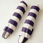 Stripe Pattern Lightweight Folding Umbrella Color Waterproof Electric Bike